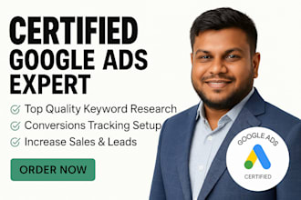 be your google ads PPC campaign manager and expert