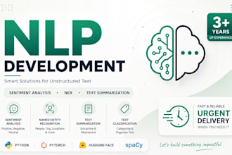 build nlp projects and apps for sentiment analysis, ner and summarization
