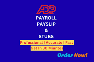 create payroll, paycheck, payslips for you