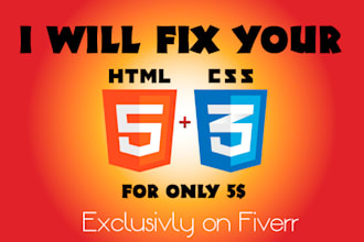 fix html, css, responsive issue