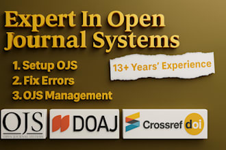 setup, install, upgrade, fix errors in open journal system ojs