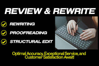 edit, rewrite, rephrase, and correct grammar in articles and documents