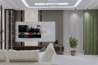do interior design with 2d plans and 3d views