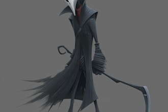do a horror and fantasy horror character art