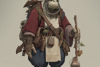 make a fantasy horror and fantasy horror character art