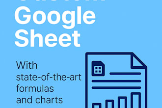 build a custom google sheet with formulas and charts