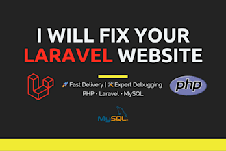 fix laravel bugs, errors, and deploy your laravel website