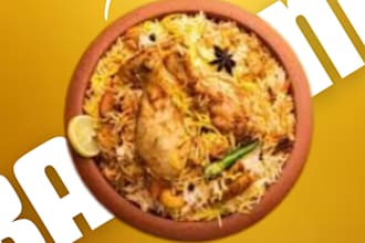 make posters for food adds