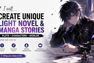 write anime stories, manga plots, and light novel ideas