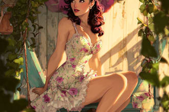 do nsfw art pin up girl fanarts and model pinup for you