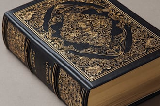 design an eye catching book cover with back and spine