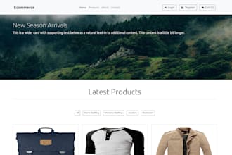 an e commerce application which will your products to buy from your website
