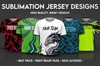 design custom sublimation sports jersey and esports jersey