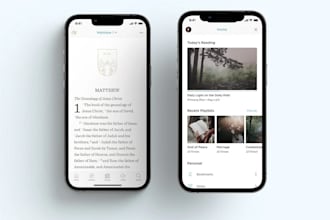 develop an ai based bible or christian app