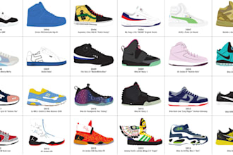 make a custom shoe or sneaker design with tech pack