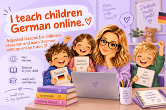 tutor children german online