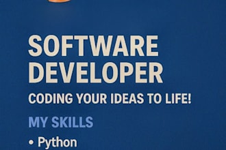do custom ai software, full stack web application developer, software developer
