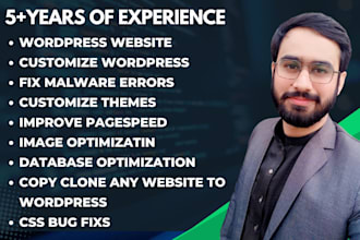 develop and customize wordpress website, fix website