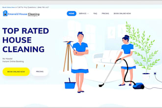 build professional cleaning service website for cleaners and cleaning companies