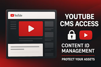 get you youtube studio cms access content id management to protect your assets