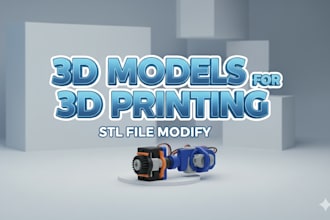 design accurate 3d models and create stl files for 3d printing