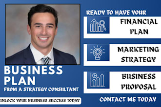 write investor ready business plan, financial forecast or pitch deck