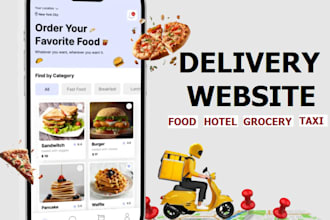 grocery marketplace, food delivery website, hotel booking, travel website