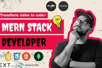 be mern stack developer, custom website