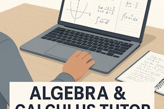 tutor algebra and calculus on pearson, mymathlab, blackboard, and canvas etc