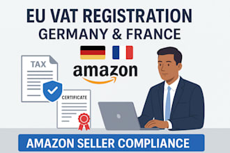 handle germany vat, france vat, and amazon vat registration help