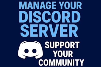 manage and moderate your discord or online community professionally