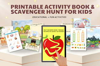create fun and personalised kids activity books