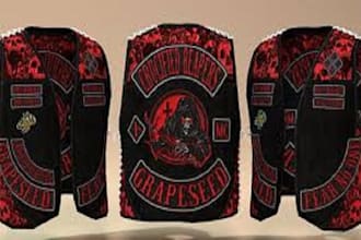 fivem kuttes custom fivem clothing kuttes mc, mc vest, biker clothing, kuttes