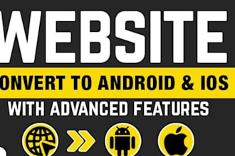 convert website to app, android app and ios app