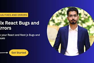 fix react js or next js bugs and errors