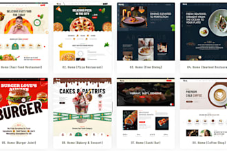 design a fast food restaurant website