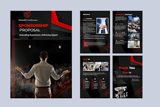 design a modern sponsorship proposal or event pitch deck
