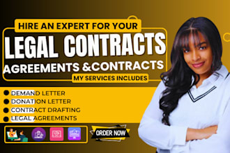 draft contract drafting, legal contract, demand letter, review