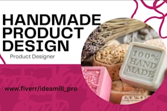 create an hand made soap products packaging design