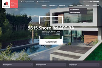 build squarespace apartment listing website rental property showcase website