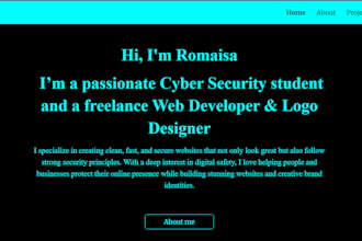 design a professional portfolio to showcase your skills
