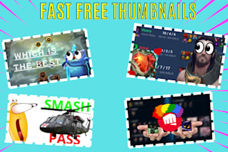 do easy fast thumbnail for you