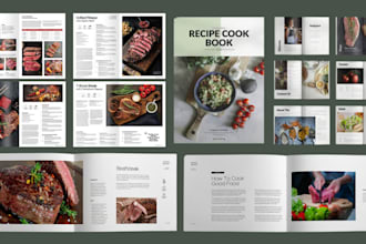 design recipe cookbook design cookbook cover  formatting book layout design