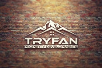 do 2 modern logo for you with copyright