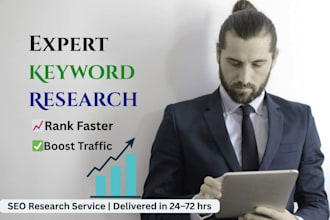 do expert seo keyword research for website, google ads and ppc