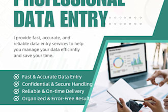 do accurate data entry and admin support