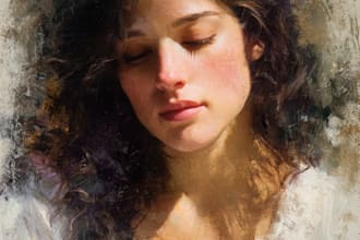 paint digital oil painting portrait