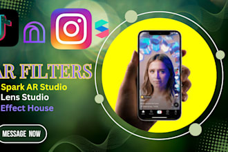 design ar filters for ig, tiktok, snapchat using spark ar house lens studio