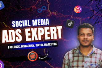be your social media marketing operator for instagram, facebook ads