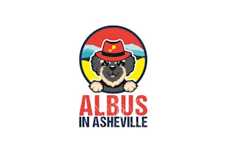 design amazing albus in asheville logo with dog care